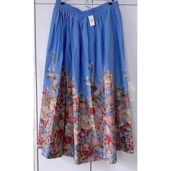 NWT Size L - Anthropologie 100% Cotton pull-on circle skirt (NWT US$ 138) - Picture 3 of 16